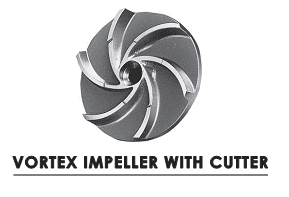 vortex impeller with cutter