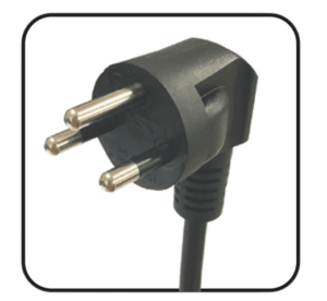 New design Cable plug with safety ground pin