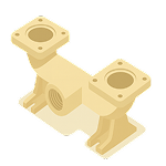 ชุดทางดูด–จ่ายแบบสามส่วน (Three-section manifold)